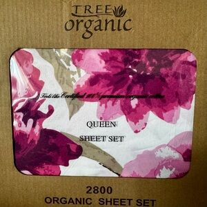 QUEEN Sheet Set - Pink Floral Design - NEW!